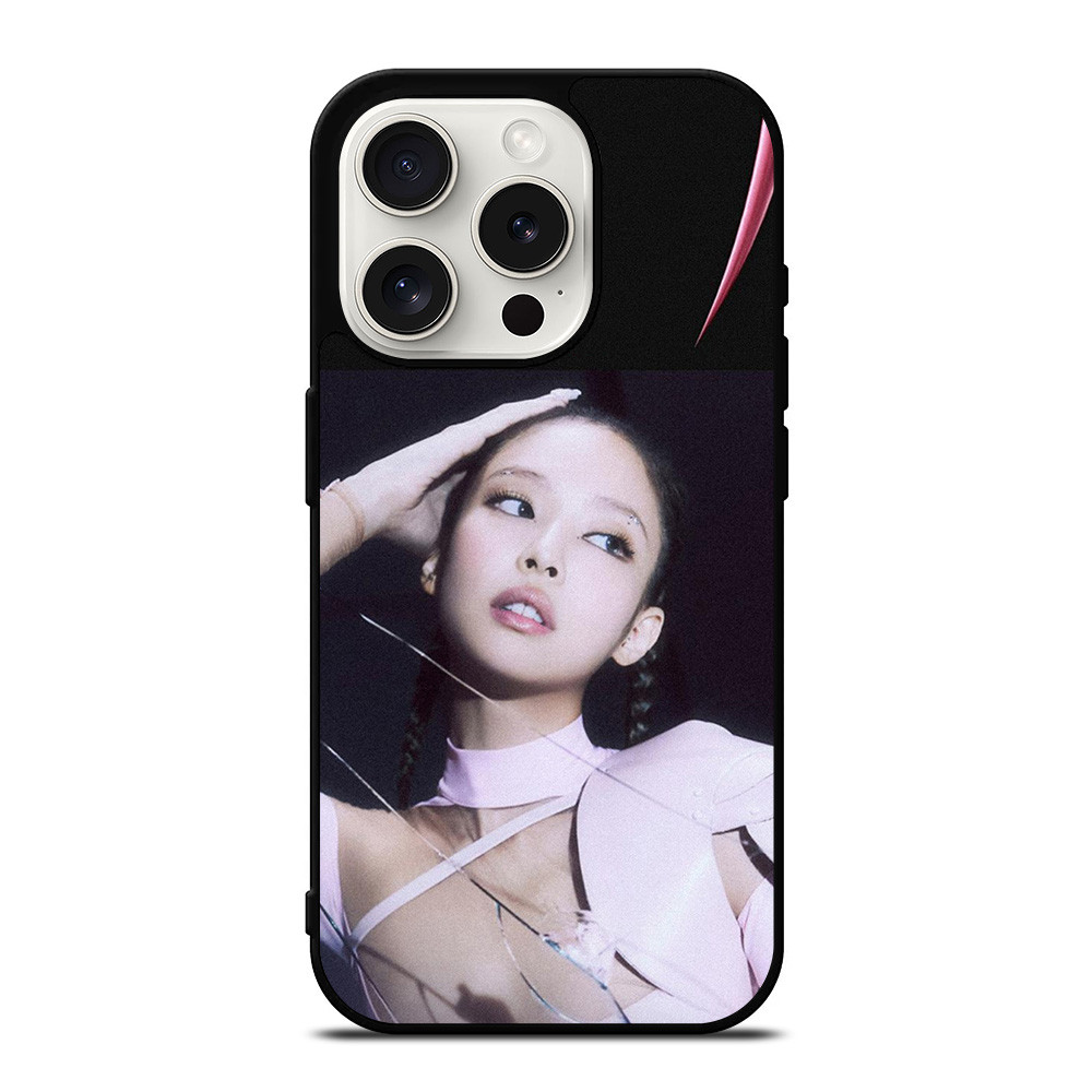 JENNIE BLACKPINK PINK VENOM iPhone 15 Pro Case Cover
